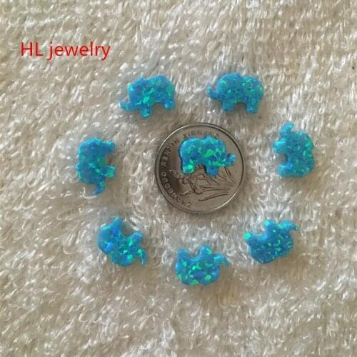 Hill-san Lotus Wholesale Alibaba Express 8*11mm Synthetic Fire Opal Elephant Loose Beads