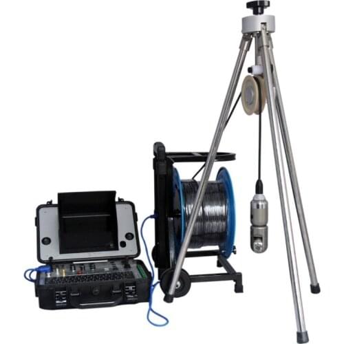 Under water camera 100mts soft cable water pipe camera with tripod depth counter