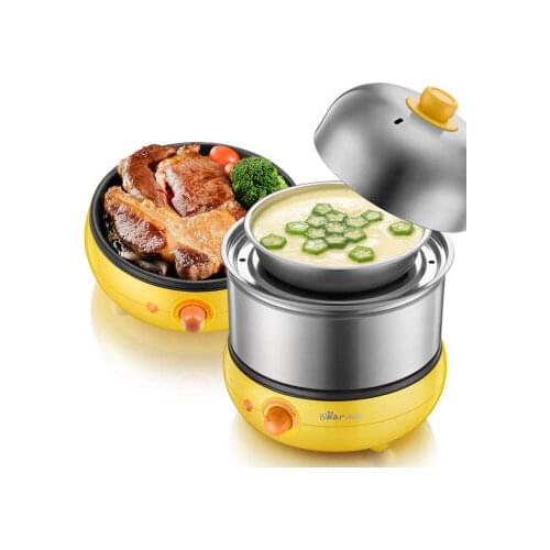 Bear Egg Boilers Double Cooker Stainless Steel Fried Eggs Multifunctional Breakfast Machine