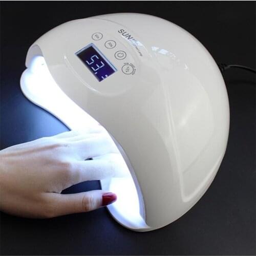 SUN5 Plus 48W UV LED Lamp Nail Dryer LED Dual Hands Nail Lamp Curing For UV Gel Nail Polish With LCD Timer Display Sensor
