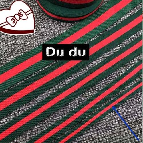 1m Interval color Ribbons Garment Accessorie Manual Decoration Stripe Clothing Bag Ribbons Accessorie DIY