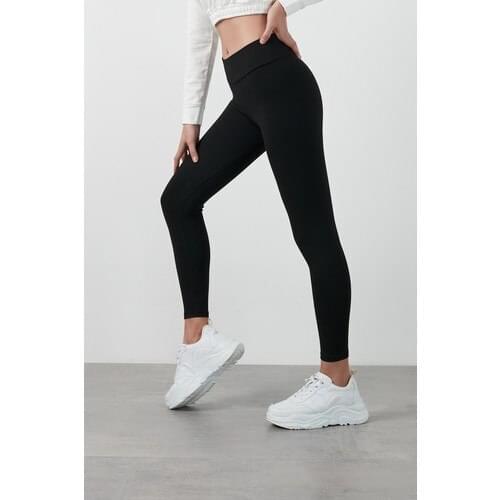 Lela Winterisation High Waist Rallying Slim Fit Sports Leggings WOMEN LEGGINGS 6251616