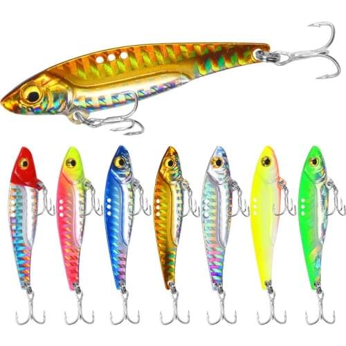 1Pcs Metal Sequins Spinner Fishing Lure Lead Fish VIB 8g/13g/20g Isca Pesca Vibration Slow Jig Peche Pike Squid Hard Bait Tackle