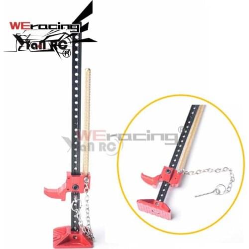 Metal Simulated Jack Height Adjustable Scene Tool Lifting Jack Pad Frame Rail Adapter for RC 1/10 Climbing Car SCX10 90046