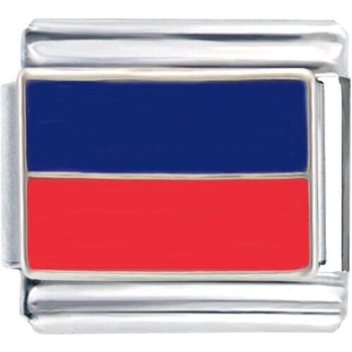 International Nautical Flag Letter E links Navy Ship Maritime Signal Code Alphabet Italian charms bracelet fit Zoppini brand