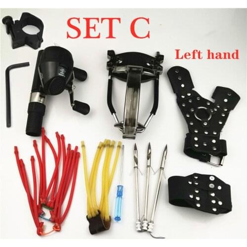 Powerful Multi-Function Archery Bowfishing Shooting Fish Slingshot Hunting Bow Fishing Slingshot Archery Kit