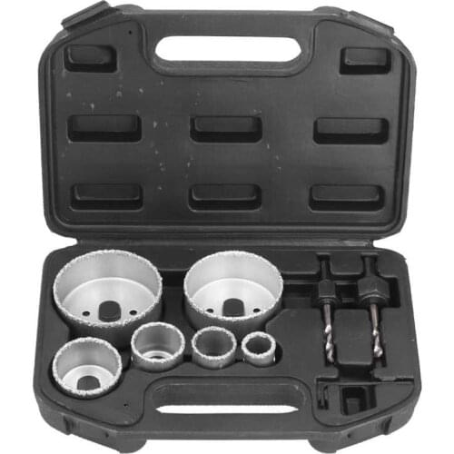 9Pcs 22-73mm Hole Saw Drill Bit Cutter Drilling Tool Set Kit For Tile Porcelain Brick Glass Drill Cutter