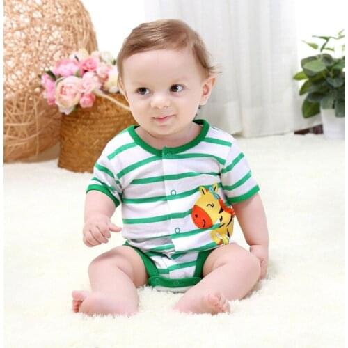 Clearance Sale Summer Rompers Toddler Boys Cotton Short Sleeve Infant Jumpsuits Newborn Baby Girls Clothes