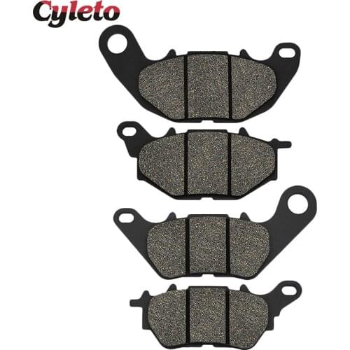 Cyleto Motorcycle Front and Rear Brake Pads for YAMAHA YZF R3 321 cc 2015-2016 MTN320 MTN 320 2015-2018 MT-03 MT03 2016