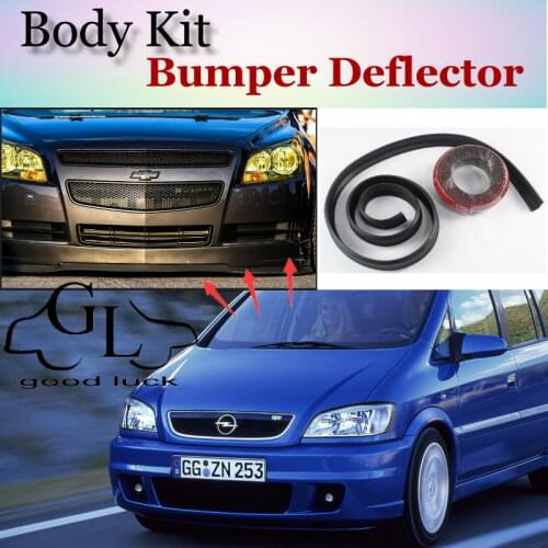 For Opel Zafira A / B / C For Chevrolet Zafira Tourer Bumper Lip Deflector Lips Front Spoiler Skirt For Fans / Body Kit Strip
