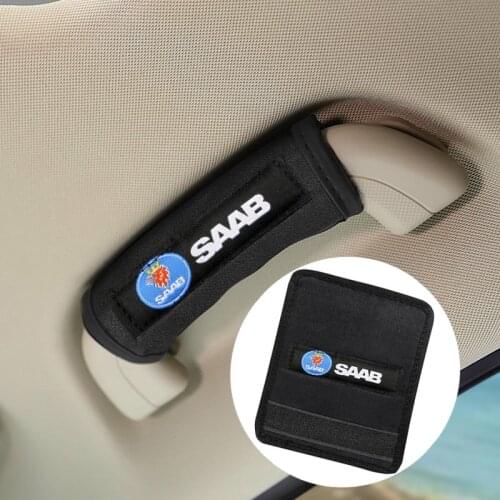 Car interior Car roof handle plush protective cover for Saab 9-3 9-5 900 9000 Saab 93 95 Accessories