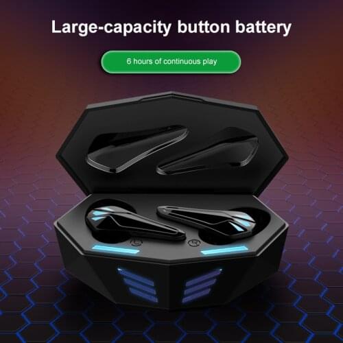 2021 New K65 TWS Earphone 5.0 Bluetooth Wireless Gaming Headset Music Dual Mode Low Delay IPX5 Waterproof Type-c Headphone