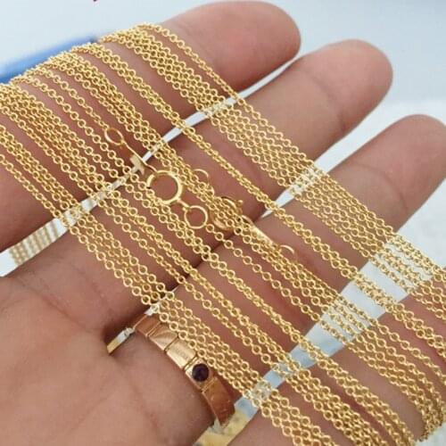 1.1mm Gold Filled Chain Round O chain Stamp:1/20 14KGF