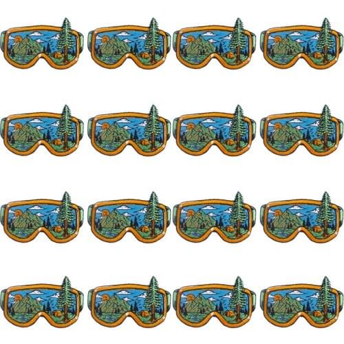 Prajna 10PCS Mountain Travel Patches For Clothing Stickers Adventure Outdoor Badges Iron On Patches On Clothes Embroidery Patch