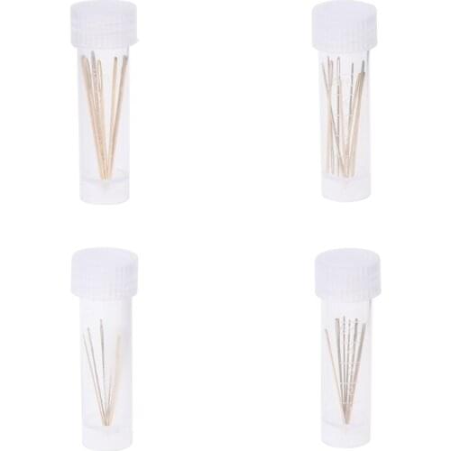 10 PCS Golden Embroidery Fabric Cross Stitch Cloth Needles Size 22# 24# 26# 28