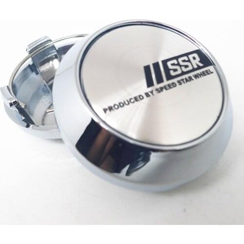 4pcs 64mm SSR Wheel Center Caps Hub Car Rims Dust Proof Cover Hubcaps Emblem Auto Styling Accessories