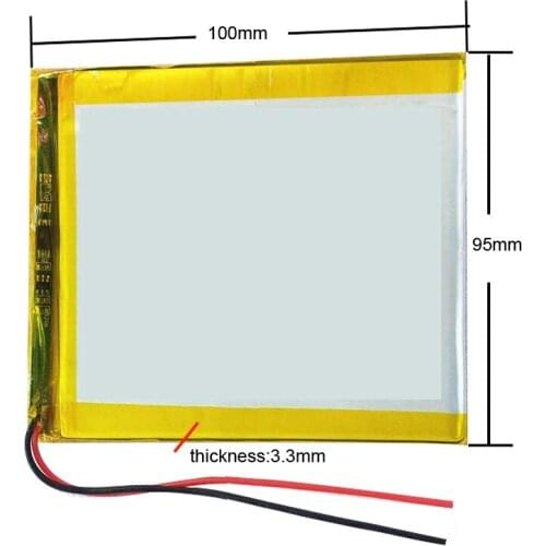 3.7V 4000MAH lithium polymer battery backup power supply 3590100 Tablet battery mobile audio-visual 3595100