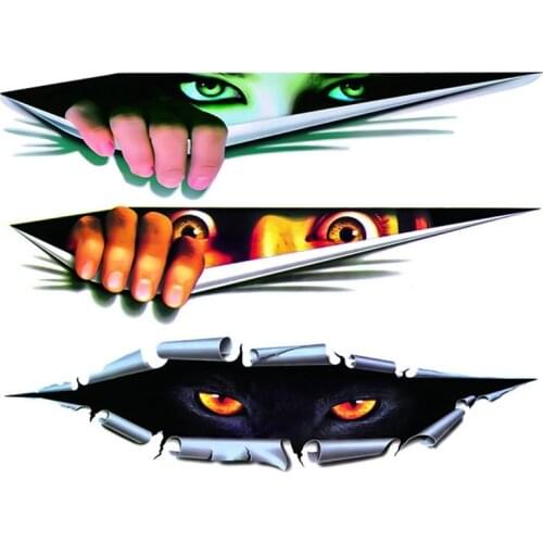 Car Auto 3D Creative Sticker Modified Decal Eyes Peeking Monster Waterproof Stickers For Home Motorcycle Anti Scratch Decals
