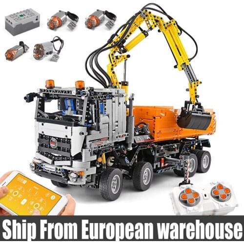 Mould King 19007 Car Toys Compatible 42043 Arocs 3245 Off-road Car Assembly Car Model Building Blocks Kid Toys