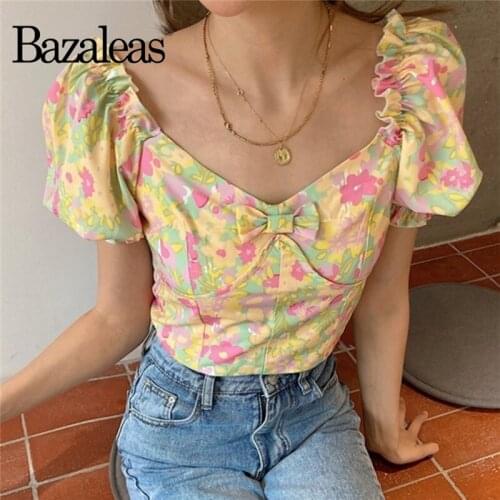 Цветные блузки Bazaleas China At AliExpress