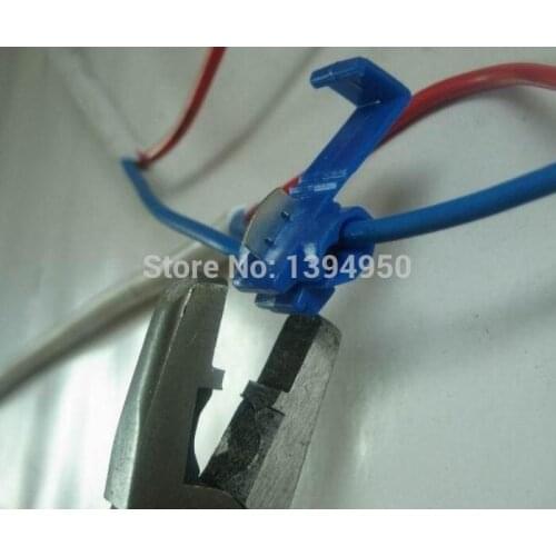 Free shipping (50pcs/lot) 802P3 Blue Scotch Lock Quick Splice 18-14 AWG Wire Connector