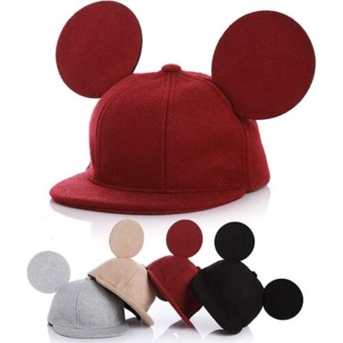 2020 New Lovely Ear Baby Cap Fashion Adjustable Kids Baseball Cap Boys Girls Warm Flat Hat