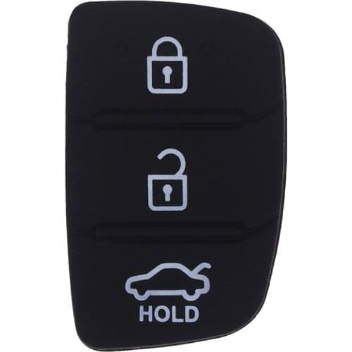 3 Button Replacement Car Key Shell Case Rubber Pad For car Repair Skin Flip Folding