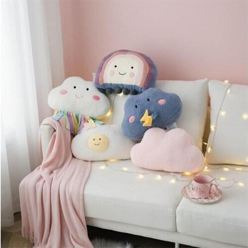 Baby Pillows Kids Cloud Stuffed Plush Toys Baby Plush Cushion Pillow Doll Toys Baby Room Decoration Home Decor Accessories