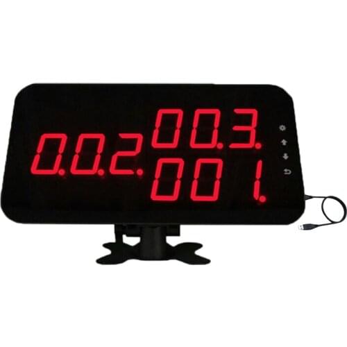 Number calling display receiver Counter Monitor connect to PC show calling information K-4-C-USB with English Sound Prompt