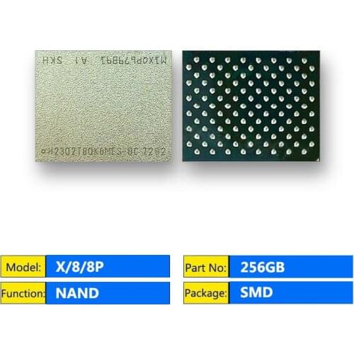 For iPhone X/8/8 Plus 256GB Nand Flash Memory IC 8 8P X Harddisk HDD chip Solve Error 9/4014 Expand Capacity Program Serial NO