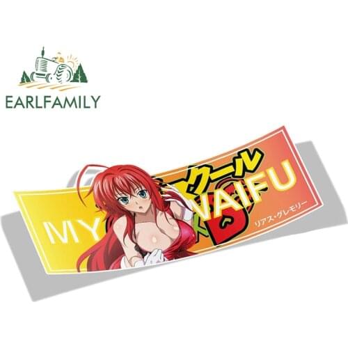 EARLFAMILY 13cm x 6.7cm High School DxD Slap Stickers Anime Vinyl Car Sticker Window Bike Decal Car Accessories