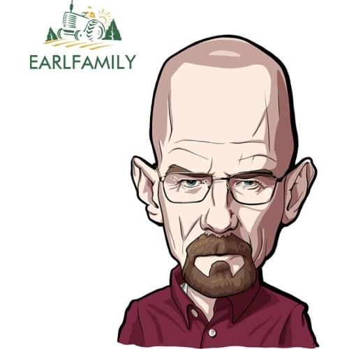 EARLFAMILY 13cm x 8.7cm for Breaking Bad Vinyl Car Stickers Waterproof Motorcycle DIY Decals Graffiti Bumper Car Accessoires