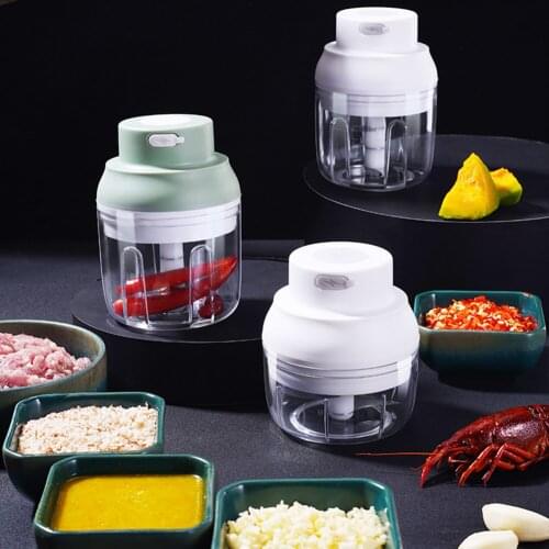 Electric Garlic Masher Sturdy Durable 100/250ml Crusher Chopper USB Charging For Crushed Garlic Crushed Ginger Crushed Chili