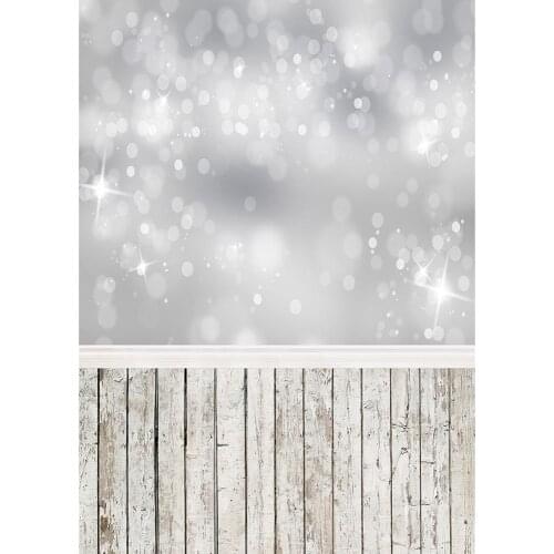 Silver Flare Shimmer Bokeh Photo Backdrops Custom Studio Background for Children Lovers Baby Party Photography Props Photoshoot