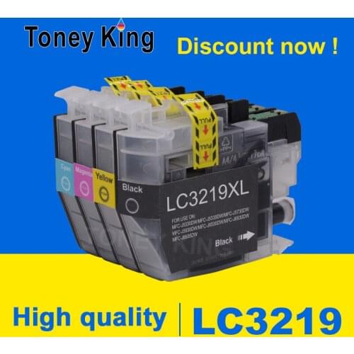 Toney King LC 3219 XL Full Ink Compatible Cartridge for Brother MFC-J5330DW MFC-J5335DW MFC-J5730DW MFC-J5930DW Inkjet Printer