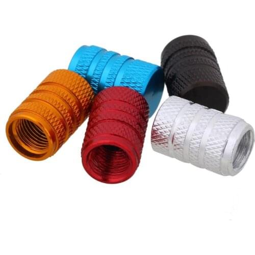 4Pcs Aluminum Alloy Car Wheel Tyre Caps Universal Automobiles Metal Valve Cap Auto Tire Valve Stem Dust Covers Car Accessories