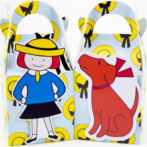 Madeline Favor Box Candy Box Gift Box Cupcake Box Kids Birthday Party Supplies Decoration Event Party Supplies
