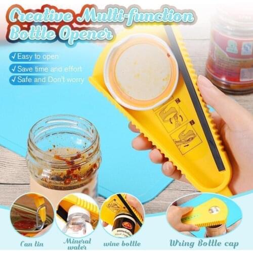 Creative Multi-function Opener An Easy-to-use Jar Opener Is A Good Helper For Your Kitchen Suitable For Caps