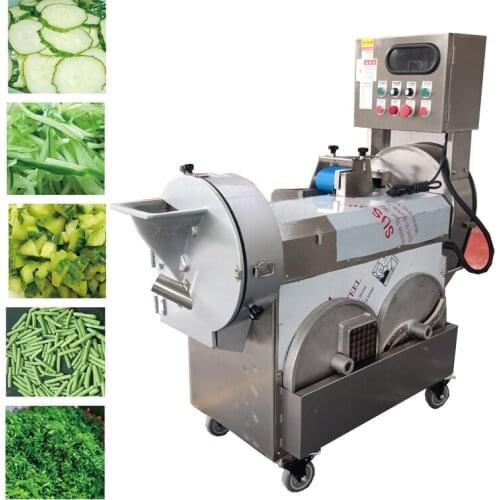 Vegetable Cutter Machine Sausage Slicer Multifunction Vegetable Chopper Ginger And Potato Silk Melon Fruit Dicing Machine