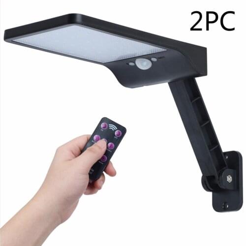 1/2 PCS 48 LED Wall Lamp IP65 Waterproof Outdoor Solar Street Light Radar Motion For Garden Yard Street Flood Lamp