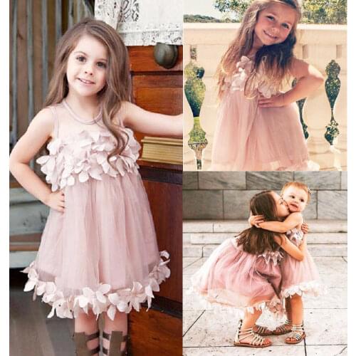 Toddler Girls Dress Flower Kids Baby Girl Clothes Princess Dress Bridesmaid Dresses Wedding Dress Tulle Party Formal Clothes