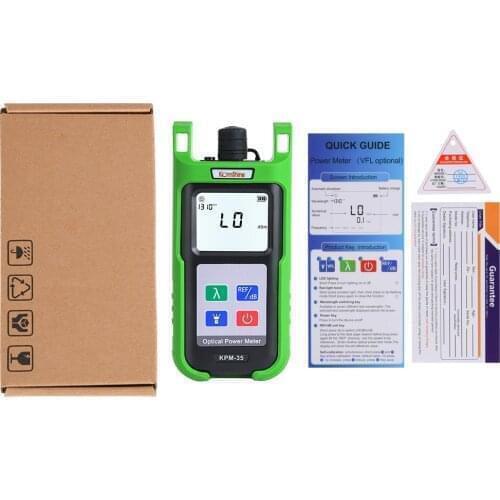 Optic fiber power meter KomShine KPM-35 FTTH fiber cable tester w/ Silicone case. Resolution (dB):0.01