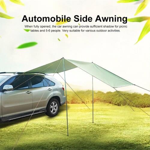 Hot Outdoor Camping Tent Folding Car ShelterAnti-UV Garden Fishing Waterproof Camping Tent Automobile Rooftop Rain Canopy 2021