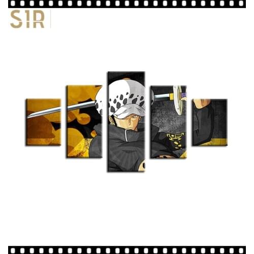 Anime Movie Posters Wall Art 5 Pieces Canvas Painting Poster Pictures Home Decor Living Room HD Printed Poster Wall Painting