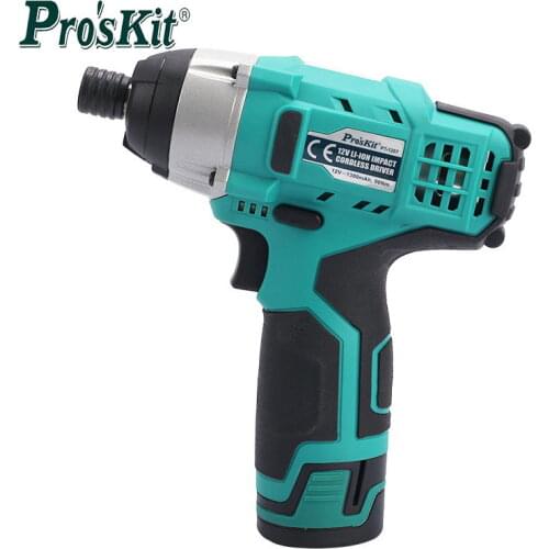 ProsKit PT-1207G 12V Lithium Electric Drill Screwdriver Multifucntion Power Tool Kit For Household Impact Cordless Driver