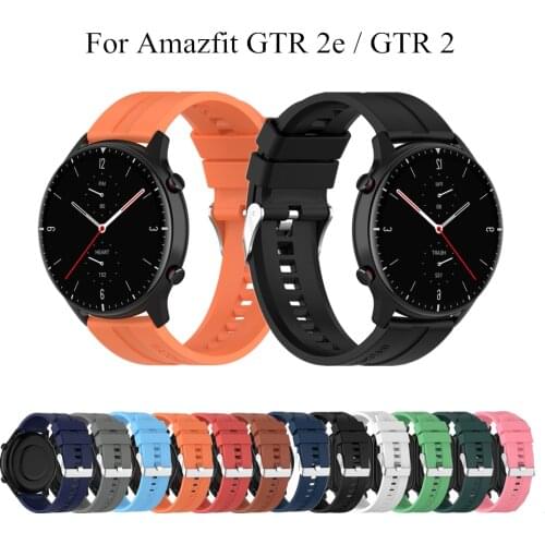 Watchband For Huami Amazfit GTR 2e GTR 2 3 Pace Stratos 3 GTR 47mm Silicone Wrist Strap Bracelet 22mm Wristband Belt