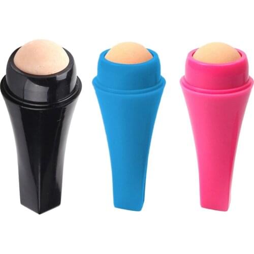 Volcanic Stone Face Oil Absorb Roller Reusable Blemish Remover T-Zone Oil Removing Rolling Stick Ball Home Facial Skin Supplies