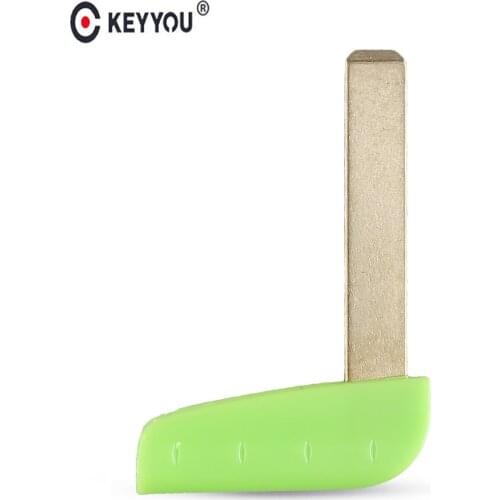 KEYYOU Replacement Remote Key Card Shell Case Smart Card Auto Key Case For Renault Laguna 2 3 Button Green Uncut Blank Blade