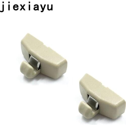 2PCS OEM Rice cream Light beige Sun visors hooks Bora Golf Jetta Passat Polo Beetle Sharan 3B0 857 561 B 3PT 3B0857561 B 8YS