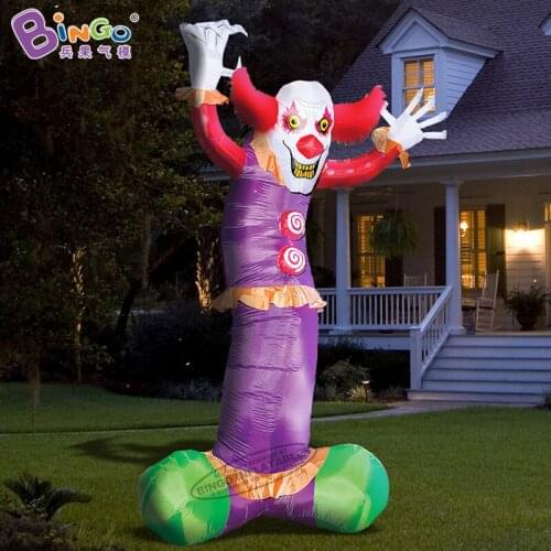 Standing type 3 meters tall inflatable clown for halloween decoration / Exquisite inflated clown devil balloon for sale - toys